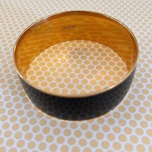 J. Crew black and gold tone bangle bracelet
